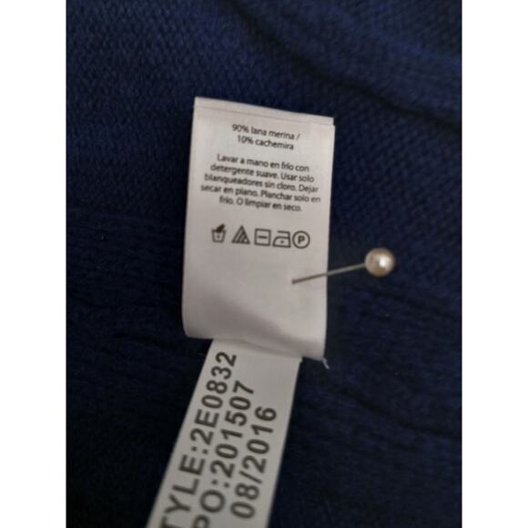 Vineyard Vines Wool Cashmere Oversized V-neck Beach Sweater Short Sleeve XS/S - Picture 9 of 11